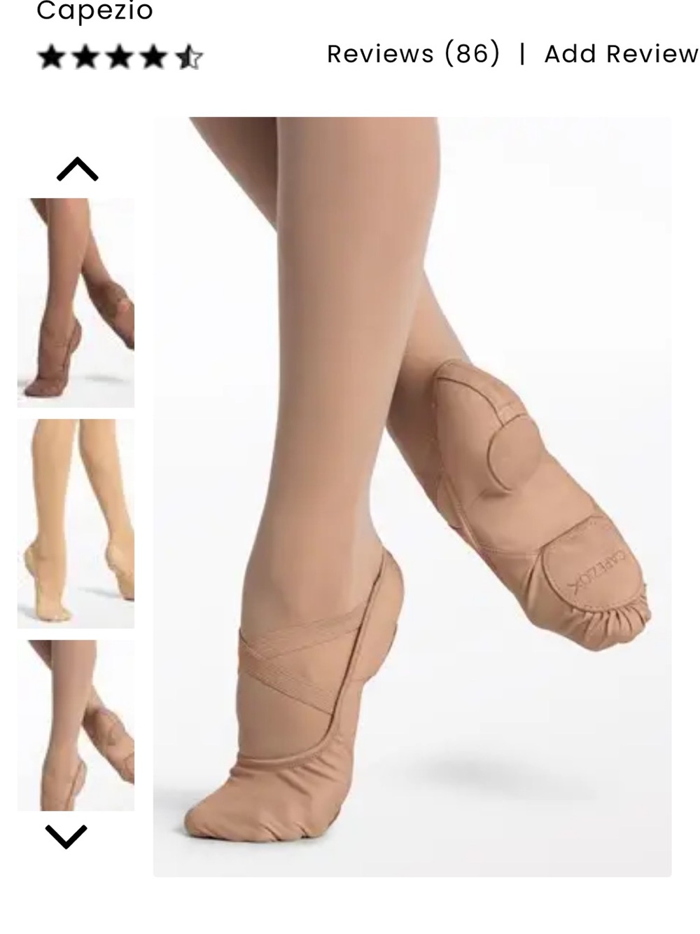 Capezio Hanami Canvas Split Sole Ballet Flat Shoes Dance